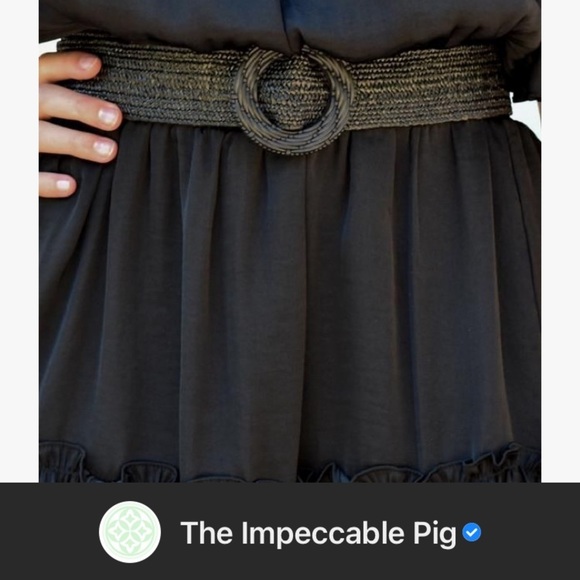 Apt. 9 Black Elastic Woven Belt S/M - Picture 10 of 10